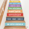 Choose language! Pack of 10 colored steps - School coexistence rules - Stair decoration