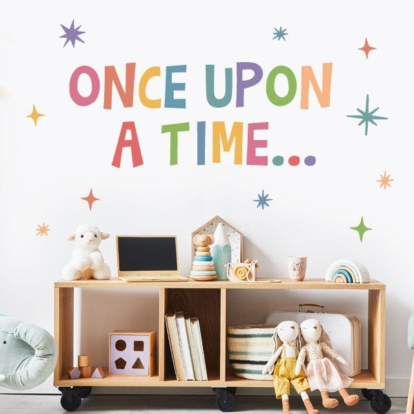 Décoration enfant - Il était une fois - Stickers avec phrases