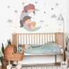 Stickers décoratifs - Enfants sur la lune - Décor idéal frères