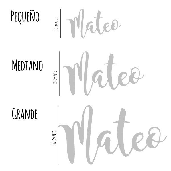 Personaliza tu vinilo con Nombre  - Vinilos infantiles personalizados