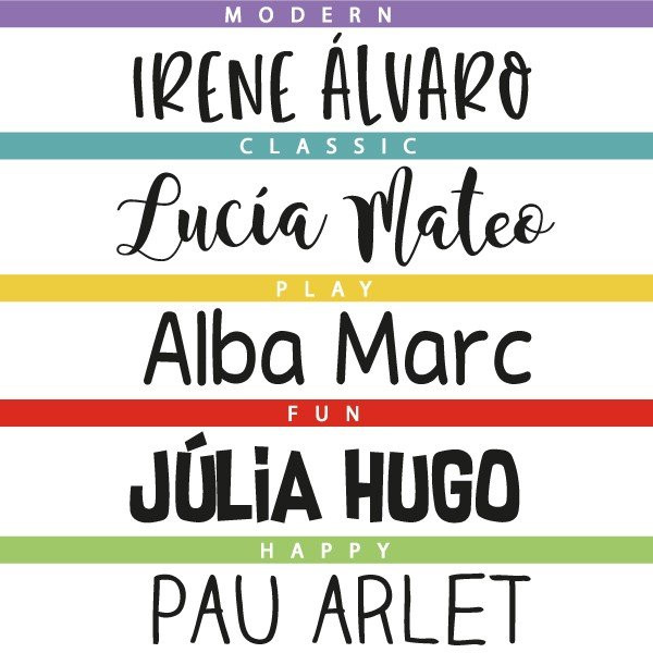 Personaliza tu vinilo con Nombre  - Vinilos infantiles personalizados