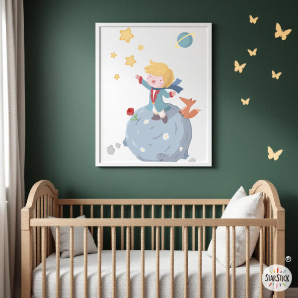 Personalized decorative print for baby – The Little Prince | Nursery wall decor