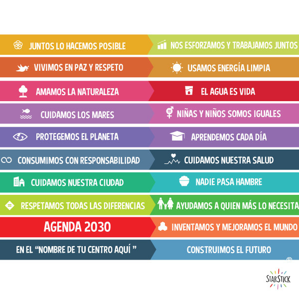 Staircase Stickers with the 10 SDGs – Educational Decoration Agenda 2030