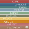 Vinils per a escales escolars – Paraules que ens fan créixer - Colors terra