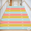 Vinils per a graons amb fletxes personalitzables en color