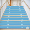 Stair step vinyls with color-customizable arrows