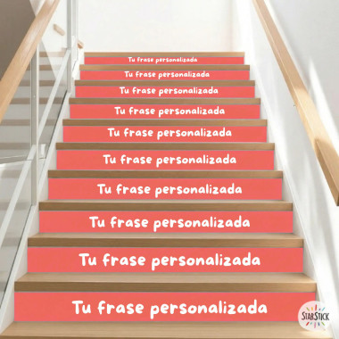 Vinils personalitzats per a escales amb frases al teu gust
