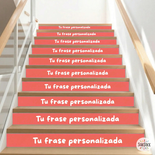 Vinilos personalizados para escaleras con frases a tu gusto
