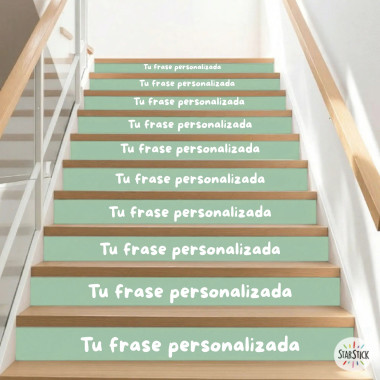 Custom staircase wall stickers with phrases of your choice
