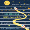 Decorative stickers for educational staircases – Learning is a journey
