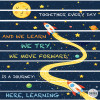 Decorative stickers for educational staircases – Learning is a journey