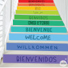 Stickers pour escaliers - Bienvenue multilingue
