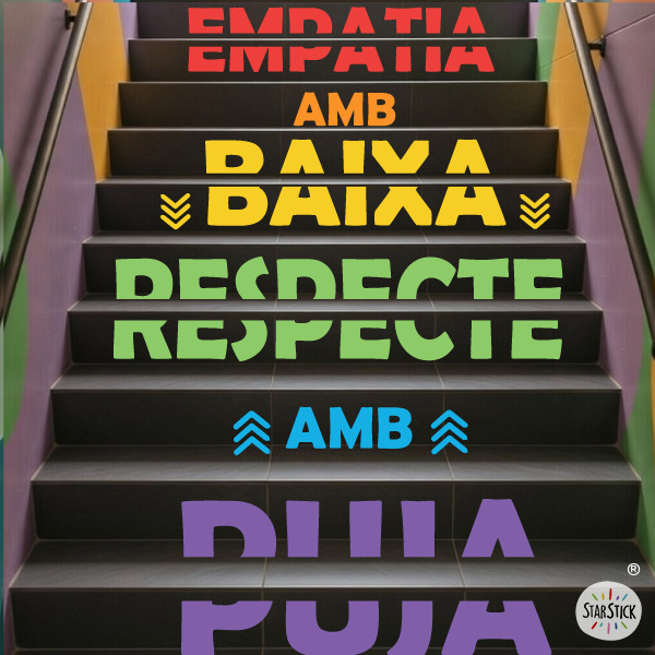 Educational Staircase stickers | Respect and Empathy
