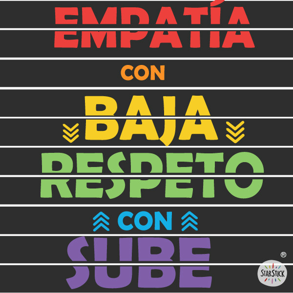 Stickers éducatifs pour escaliers | Respect et empathie