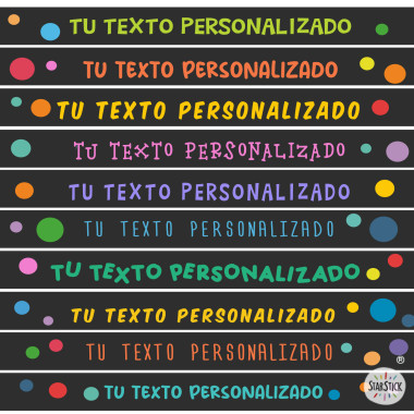 Personalized Stair stickers for Schools | Design Your Phrases – Black