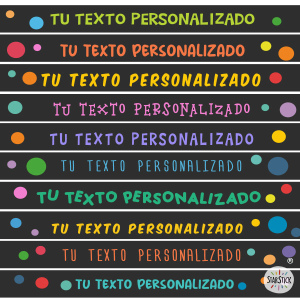Vinils personalitzats per a escales escolars | Dissenya les teves Frases – Negre