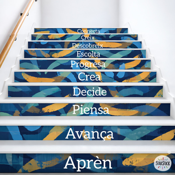 Learn – Stickers to decorate educational center stairs | Educational words
