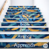 Learn – Stickers to decorate educational center stairs | Educational words