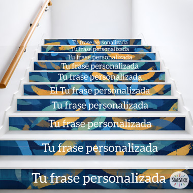 Personalized stickers for school stairs | Choose your 10 phrases