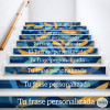 Personalized stickers for school stairs | Choose your 10 phrases