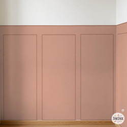 Papel pintado autoadhesivo imitación paneles de madera para media pared