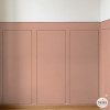 Papel pintado autoadhesivo imitación paneles de madera para media pared