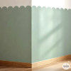 Panel vinílico adhesivo scallop infantil para pared friso decorativo sin madera