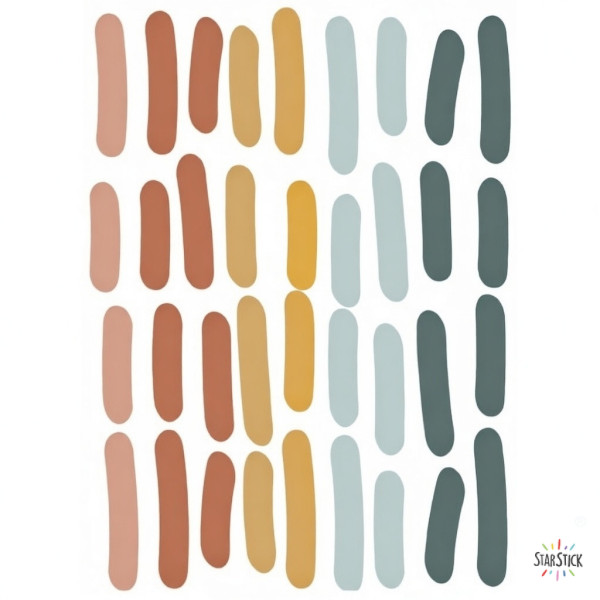 Vinilo decorativo tiras de confeti estilo Boho autoadhesivo para pared