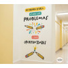 Decoració mural educativa per a escoles amb frase motivadora sobre oportunitats