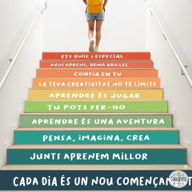 School stair decoration -...