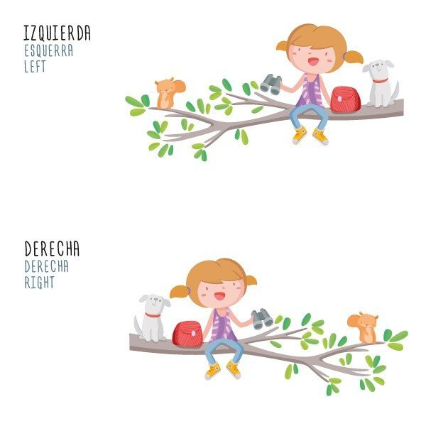 Vinil infantil - Nena a la branca de l'arbre
