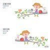Vinil infantil - Nena a la branca de l'arbre