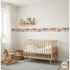 Multicolor Leaf Adhesive Border for Decorating Baby Rooms
