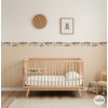 Multicolor Leaf Adhesive Border for Decorating Baby Rooms