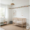 Frise adhésive enfant feuilles multicolores pour décorer les chambres de bébé