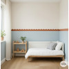 sanefa autoadhesiva ondulada per a decoració de parets amb efecte pintat
