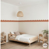 sanefa autoadhesiva ondulada per a decoració de parets amb efecte pintat
