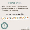 Cenefa adhesiva infantil d’estrelles en tons Boho, efecte pintat. Decoració infantil i juvenil.
