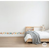 Frise adhésive pour enfants avec des étoiles aux tons Boho, effet peint. Décoration pour enfants et adolescents.