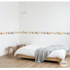 Cenefa adhesiva infantil d’estrelles en tons Boho, efecte pintat. Decoració infantil i juvenil.