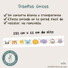 Cenefa decorativa amb cares d’animals per a habitació del nadó, vinil autoadhesiu infantil