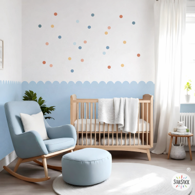 50% - Panneau vinyle Arcos couleur bleu bébé