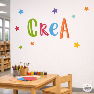 Crea - Vinilos infantiles - Decoración colegios frases montessori
