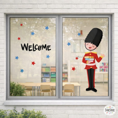 British Royal Guard decorative vinyl for English classrooms