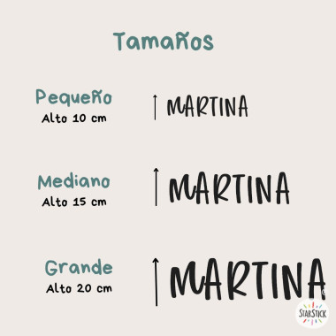 Custom Modern-style decorative wall sticker with name for baby, kids, or teen room walls.