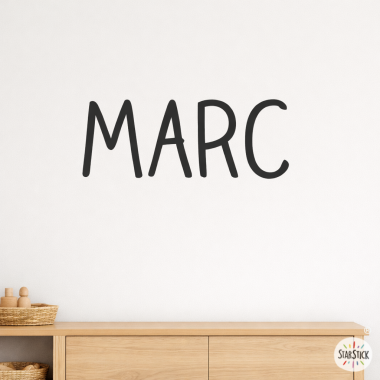 Nom Happy vinils infantils personalitzables per a decoració infantil