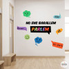 Vinilos para escuelas. Decora aulas y pasillos - ¡No nos peleamos, hablamos!