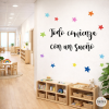 Educational values vinyl for schools with the motivational message Everything begins with a dream to decorate classrooms