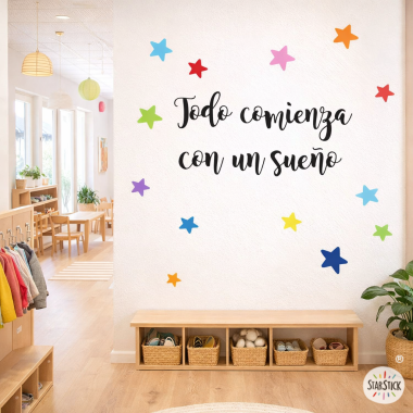 Educational values vinyls for schools — Everything begins with a dream