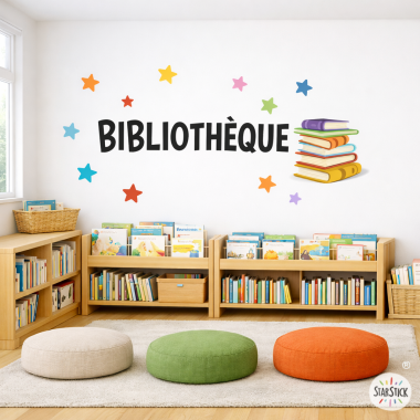 Vinilo Biblioteca - Vinilos para decorar espacios de lectura